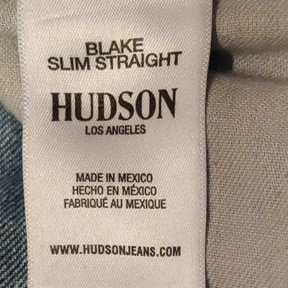 Hudson Blake Slim Straight Men's Jeans SIZE 38x35 - Picture 6 of 7